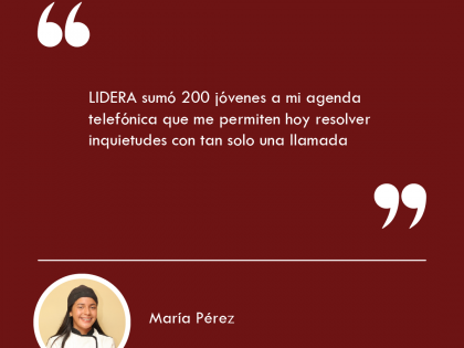 María Pérez: “Somos la generación de relevo y no tenemos que esperar el futuro <br> para accionar”
